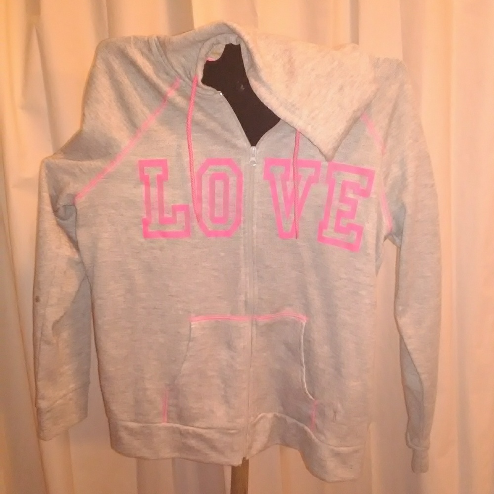"Love"  5 for $15 zippered hoodie